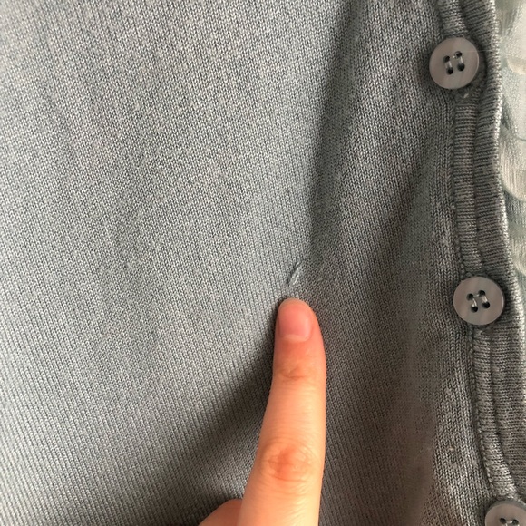 vintage light blue george cardigan - Picture 3 of 4